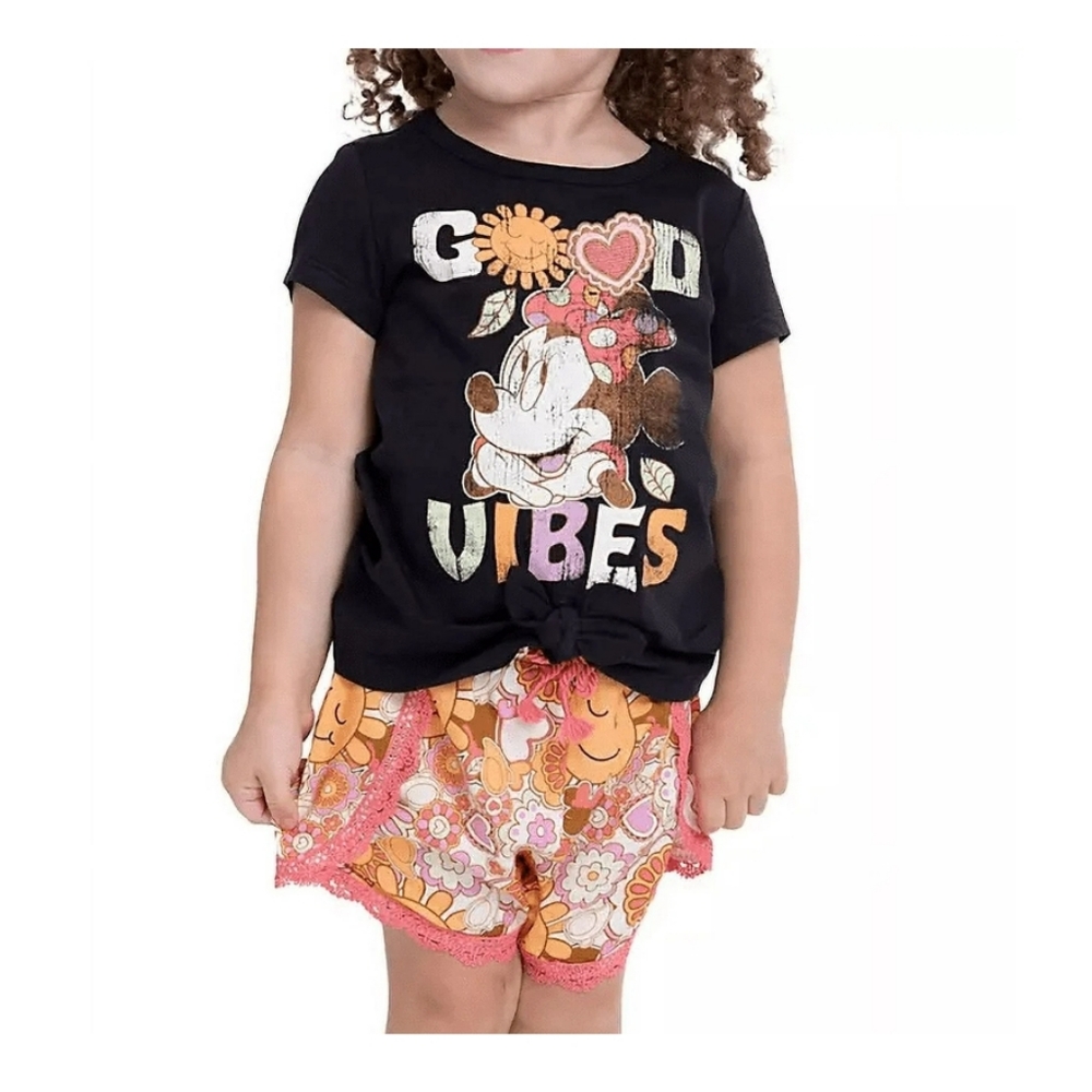 Disney Minnie Mouse Toddler Girls 2-Piece Short Set